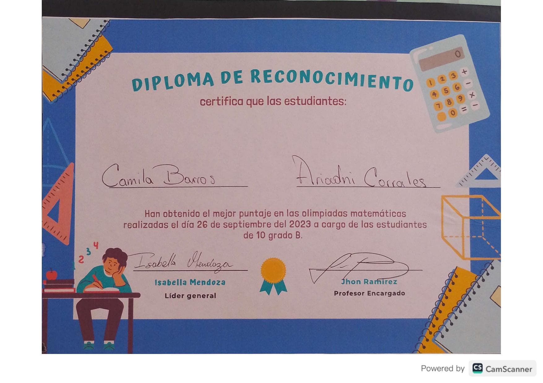 Olimpiadas Matemáticas - Mejor Puntaje