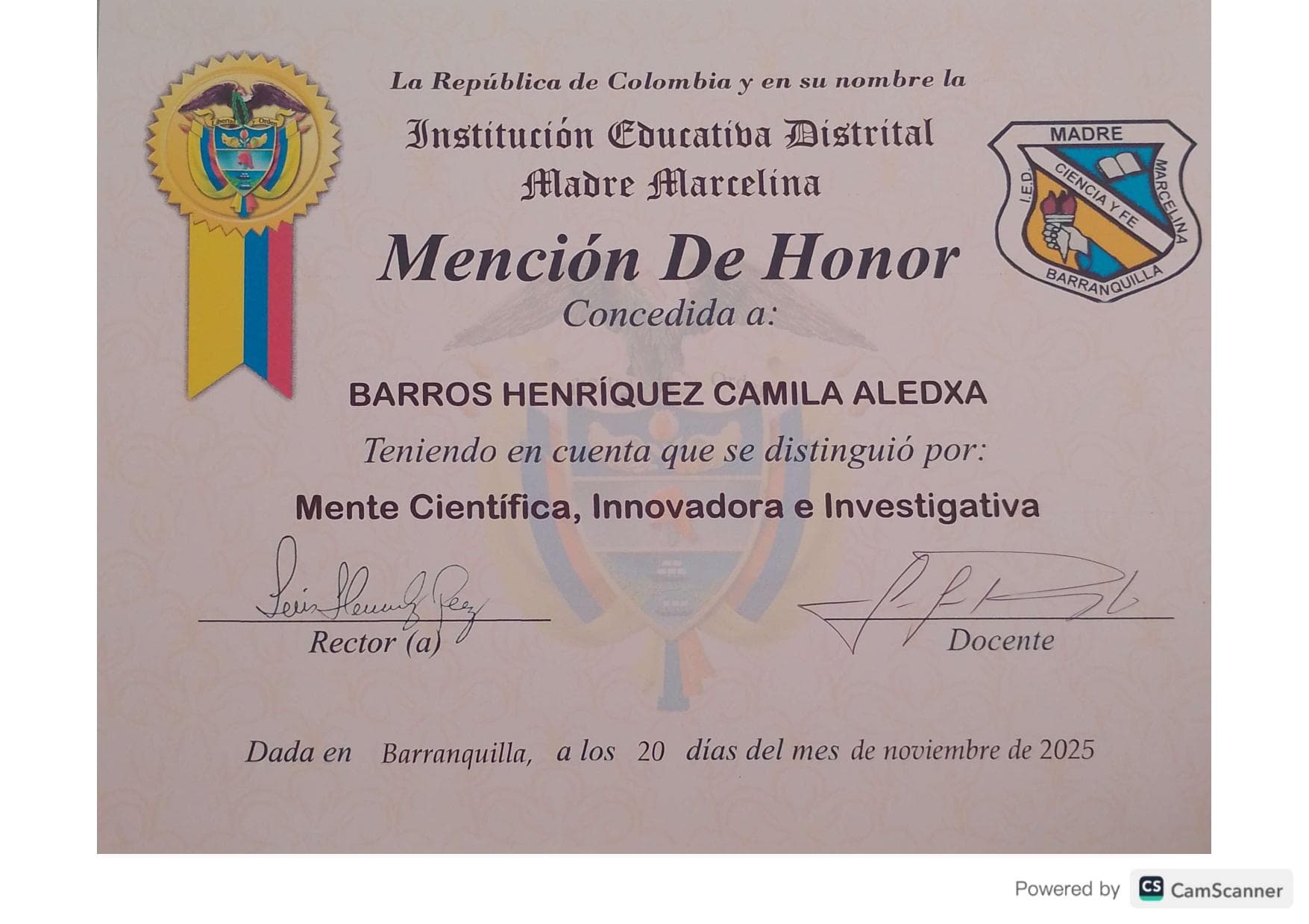 Mente Científica, Innovadora e Investigativa